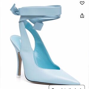 The Attico ankle tie pumps